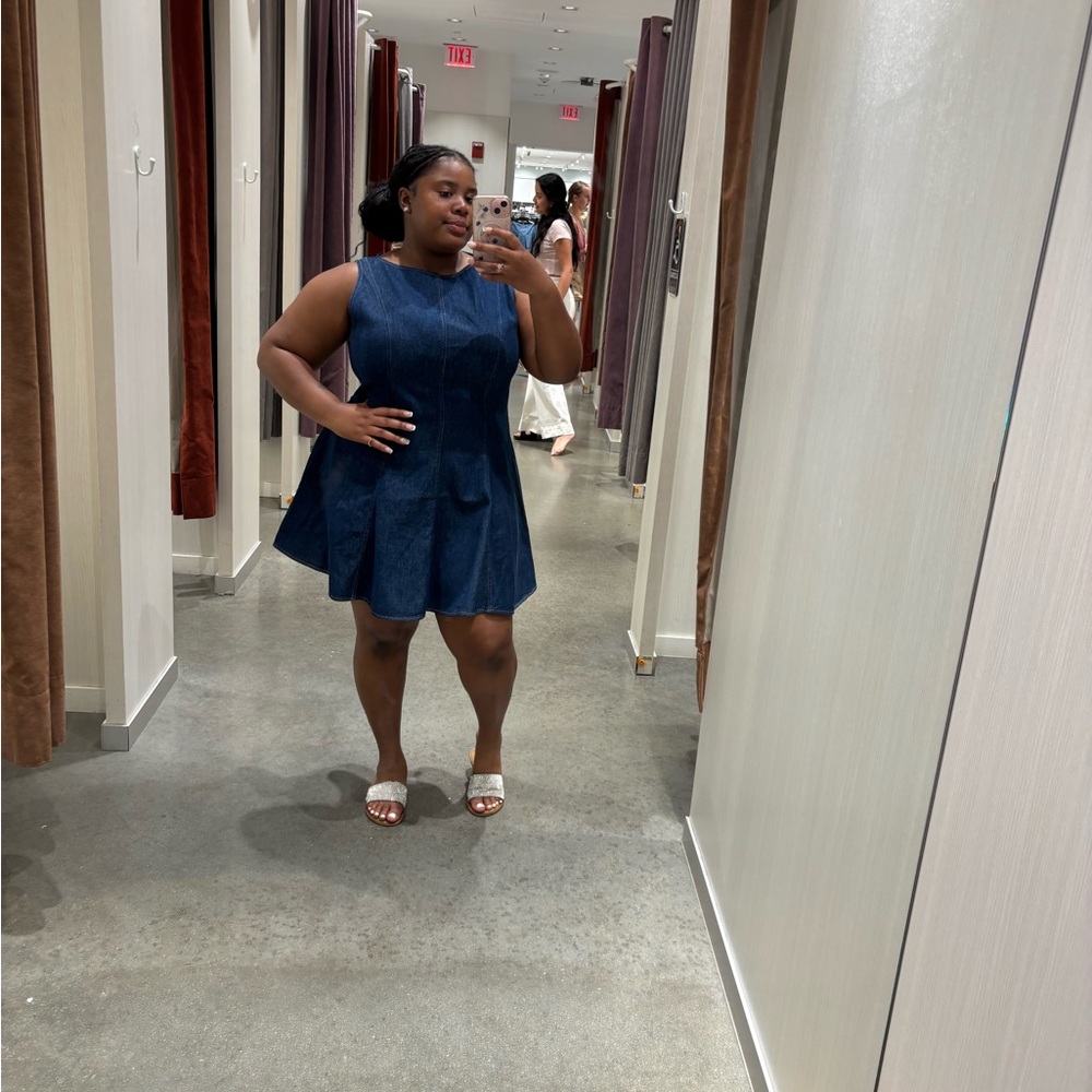H&M Navy Blue Sleeveless Dress